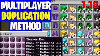 How to Duplicate Items in Minecraft 118 Multiplayer Servers NEW [upl. by Horst]