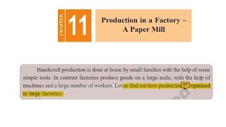 PAPER INDUSTRY Production in a factoryGrade 7 [upl. by Leann891]