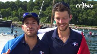 Aarhus2018  Kevin et Jérémie quotCHAMPIONS DU MONDEquot 470 [upl. by Bobine]