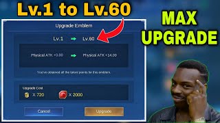 How to UPGRADE EMBLEMS in Mobile Legends Faster [upl. by Yvor]