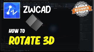 ZWCAD How To Rotate 3D [upl. by Kosel]