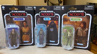 3 Star Wars TVC Acolyte Figures in hand 🎥🎬 in 4K [upl. by Maryn]