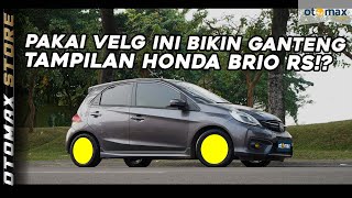 Modifikasi Honda Brio RS Ganti Velg Lenso Venom Zero Makin Keren Ala Street Racing  otomax store [upl. by Atteroc]