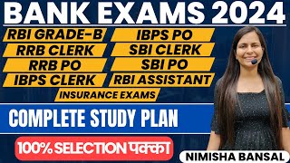 Bank Exam 2024  Bank Exam Syllabus and Preparation Strategy  Best Study Plan  Nimisha Bansal [upl. by Naot]