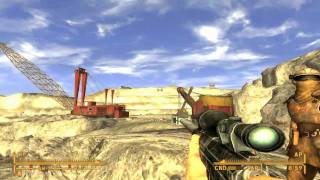 Fallout New Vegas Finding and killing the Deathclaw Mother on very hard difficulty [upl. by Sainana641]