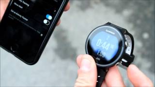 Garmin Forerunner 230235630 Audio Prompts and Music Control [upl. by Benildis603]