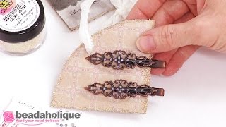 How to Embellish Barrettes and Package them for Gift Giving [upl. by Zetniuq]