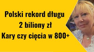 Polski rekord długu 2 biliony zł Kary czy cięcia w 800 [upl. by Dempster]