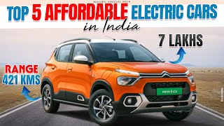 Top 5 Affordable Electric Cars in India 2024👌  Budget Electric Cars  Electric Vehicles India [upl. by Adianes981]