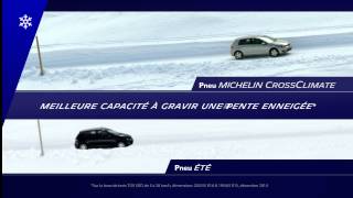 Comparons le pneu MICHELIN CrossClimate à un pneu été [upl. by Ahgem]