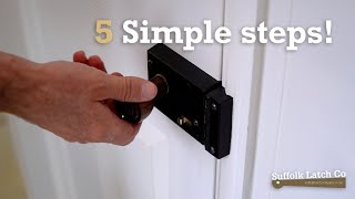 How to Install a Rim Lock  Step by Step Guide [upl. by Brewster]