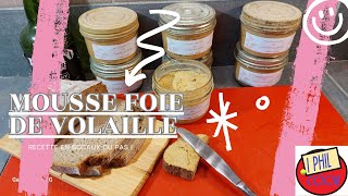 mousse foie de volaille au porto recette pas a pas pour mettre en bocaux ou au four [upl. by Nasar]