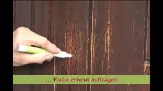 picobello  ColorStift  Reparatur Kratzer Kratzspuren Holz Tür Hund [upl. by Ycnalc]