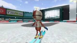 Wii Fit Plus Gameplay Ski Jump 300m 300 meters World Record now is 404m HD [upl. by Favin]