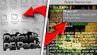 📂 “HOW TO GET THE MOST RECENT DEFAULT TEXTURE PACK ANDROID”  MCPE Tutorial [upl. by Etnwahs]