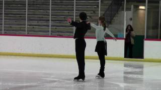 Tanith Belbin dancing with Wolfgang Ebersole  USFSA testing PGold Kilian [upl. by Eibur]