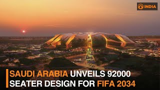 Saudi Arabia unveils 92000 seater design for FIFA 2034  DD India [upl. by Lezley995]