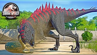 MAX SCORPIUS REX Level 40 vs Indoraptor IREX TREX Dinosaurs Fight 🌍 JURASSIC WORLD EVOLUTION [upl. by Pomfret]