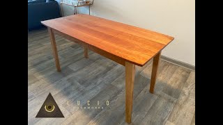 Building A Mid Century Modern Dining Table With Leaf [upl. by Poucher]