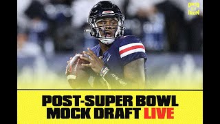 BR Gridiron’s PostSuper Bowl Mock Draft Live  Full FirstRound Picks [upl. by Netsirhc713]