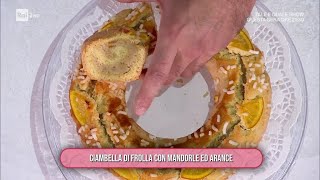 Ciambella di frolla con mandorle ed arance  È sempre mezzogiorno 18102024 [upl. by Ayotahs]