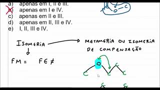 Metameria ou isomeria de compensação [upl. by Christean]