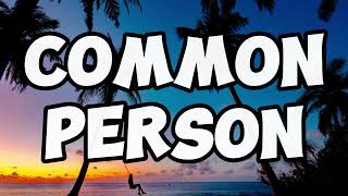 Burna Boy  Common Person Lyrics Video [upl. by Brannon]