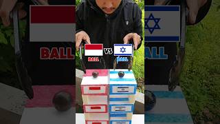 Country Ball Experiment  Indonesia VS Israel  Who Won experiment countryballs asmr diy [upl. by Sherri]