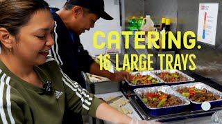 CATERING Business 16 LARGE TRAYS in 3 hours  Can I Do It Alone [upl. by Yerocal785]