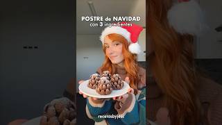 Postre Navideño con 3 INGREDIENTES 🎅🏻🌟 postresfaciles postresnavideños [upl. by Seraphina]