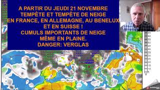 JEUDI 21 NOVEMBRE 2024 EN FRANCE TEMPÊTE ET TEMPÊTE DE NEIGE CUMULS IMPORTANTS DE NEIGE [upl. by Anavlis468]