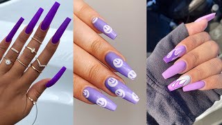 50 IDÉES D’ONGLES VIOLET  DÉCORATION NAILS TENDANCE 2021 Nail Art 7 [upl. by Chandra]