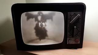 Vintage Haunted Poltergeist TV Animated Television Halloween Prop Lights amp Sound [upl. by Nosirrag]