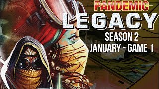 Pandemic Legacy Season 2 January Game 1  Full Board Game Play Through [upl. by Ytisahc]