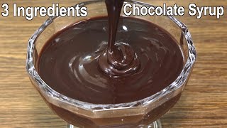 The Best Chocolate Syrup Recipe with 3 Ingredients  How to make Chocolate Syrup at Home [upl. by Parke]