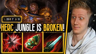 BROKEN HERC JUNGLE BUILD DROPS 25 KILLS  SMITE [upl. by Eissoj]