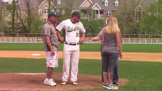 20180505 Baseball vs Moravian Senior Day ceremony [upl. by Meeki]