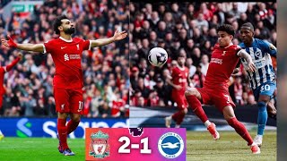 Liverpool vs Brighton 21 EPL highlights 2024  Diaz goal  Mohammed Salah goal [upl. by Eldwun406]