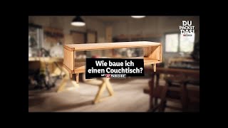 Couchtisch selber bauen  DIY Couchtisch [upl. by Llerred336]