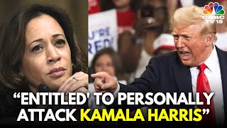 Trump LIVE Donald Trump Says Hes Entitled to Personally Attack Kamala Harris in New Jersey N18G [upl. by Oiramd]