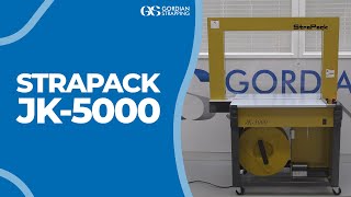 StraPack JK5000 Automatic Strapping Machine  Gordian Strapping [upl. by Manly]