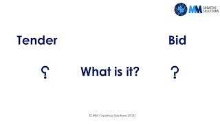 What is a TenderBid Introduction to TenderBid Process [upl. by Weatherley409]