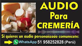 Audio para cremería [upl. by Ivana]