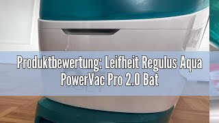 Produktbewertung Leifheit Regulus Aqua PowerVac Pro 20 Battery Suction Mop with Corner Glider Vac [upl. by Esidnac]