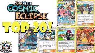 Top 20 Cards from Cosmic Eclipse Biggest Pokemon TCG Set Ever [upl. by Micheal729]