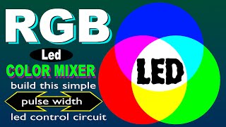 RGB Led Color mixer  Pulse Width Modulation  PWM [upl. by Osnohpla88]