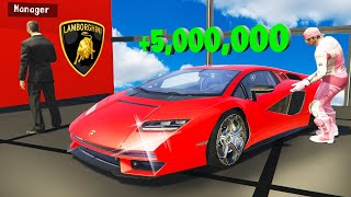 Stealing Every Lamborghini from Dealership in GTA 5 [upl. by Cosme494]