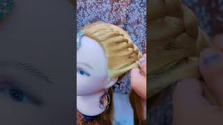 Stylish French Hairstyle for beginners✨👌shortstrending [upl. by Icaj]