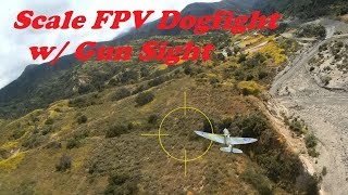 RC Spitfire Piloting from Cockpit Head Tracker FPV Dogfight with Gun Sight💥💥💥 [upl. by Reilamag405]