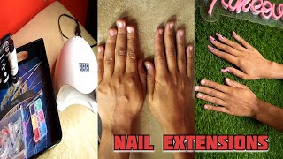 Nail Extension for Beginners  Nail Extensions at Home  Polygel Nail Extensions  Mitalimakeover [upl. by Phillipe]